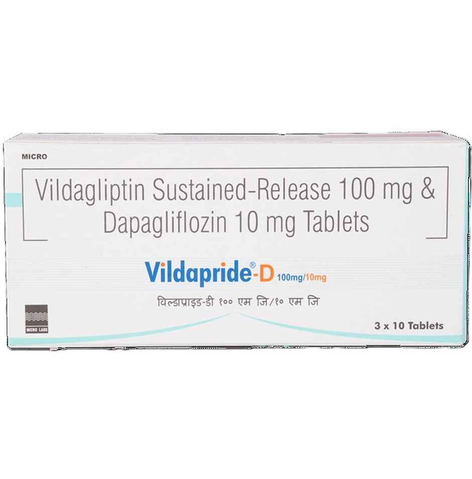 Vildapride-D 100mg/10mg Tablet SR