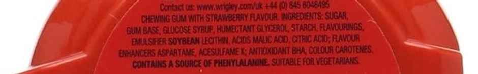 Wrigley's Haubba Bubba Snappy Strawberry Mega Long Chewing Gum