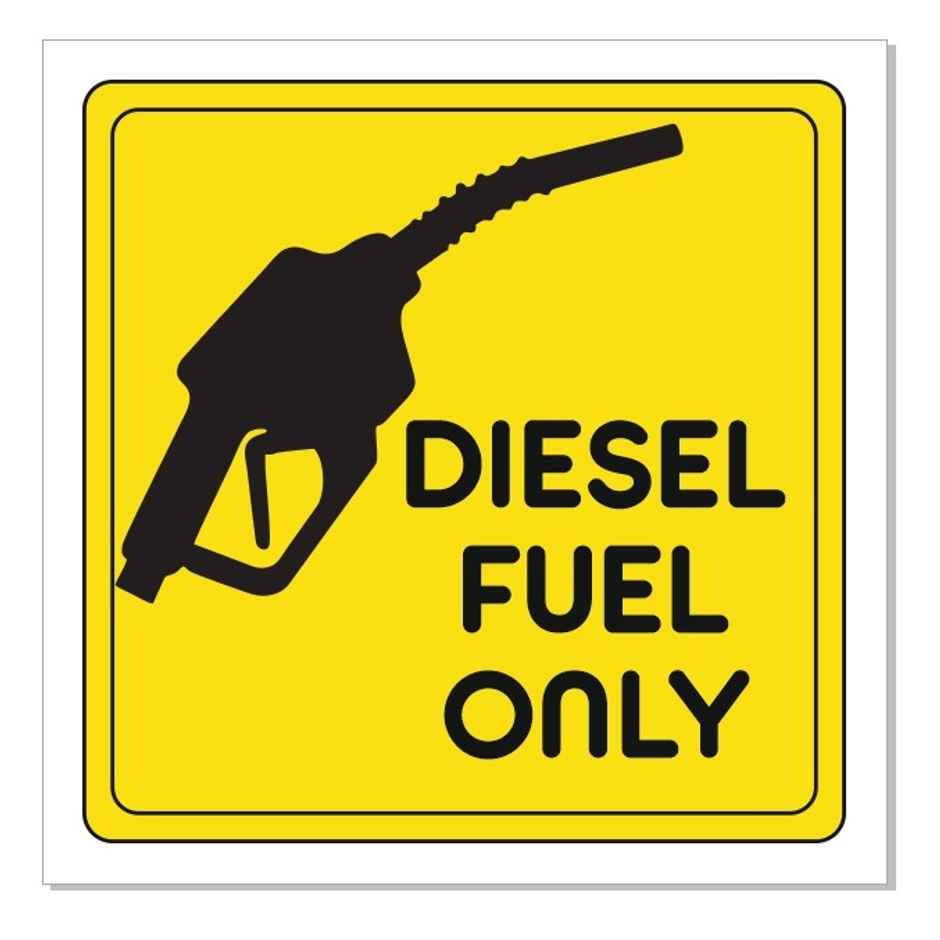 Samsidhi Auto Diesel Fuel Only Car Sticker