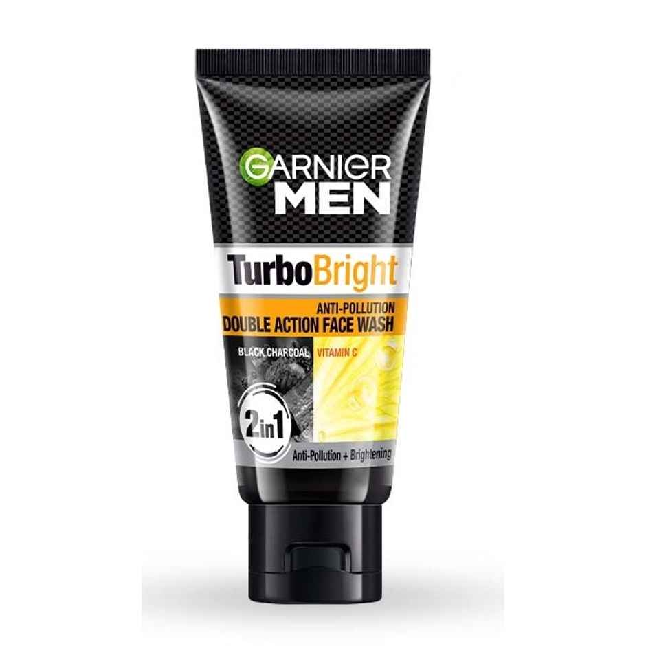 Garnier Men Turbo Bright Anti-Pollution Double Action Face Wash