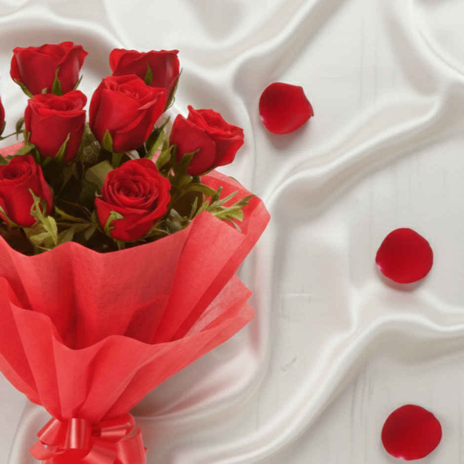 8 Red Rose Bouquet