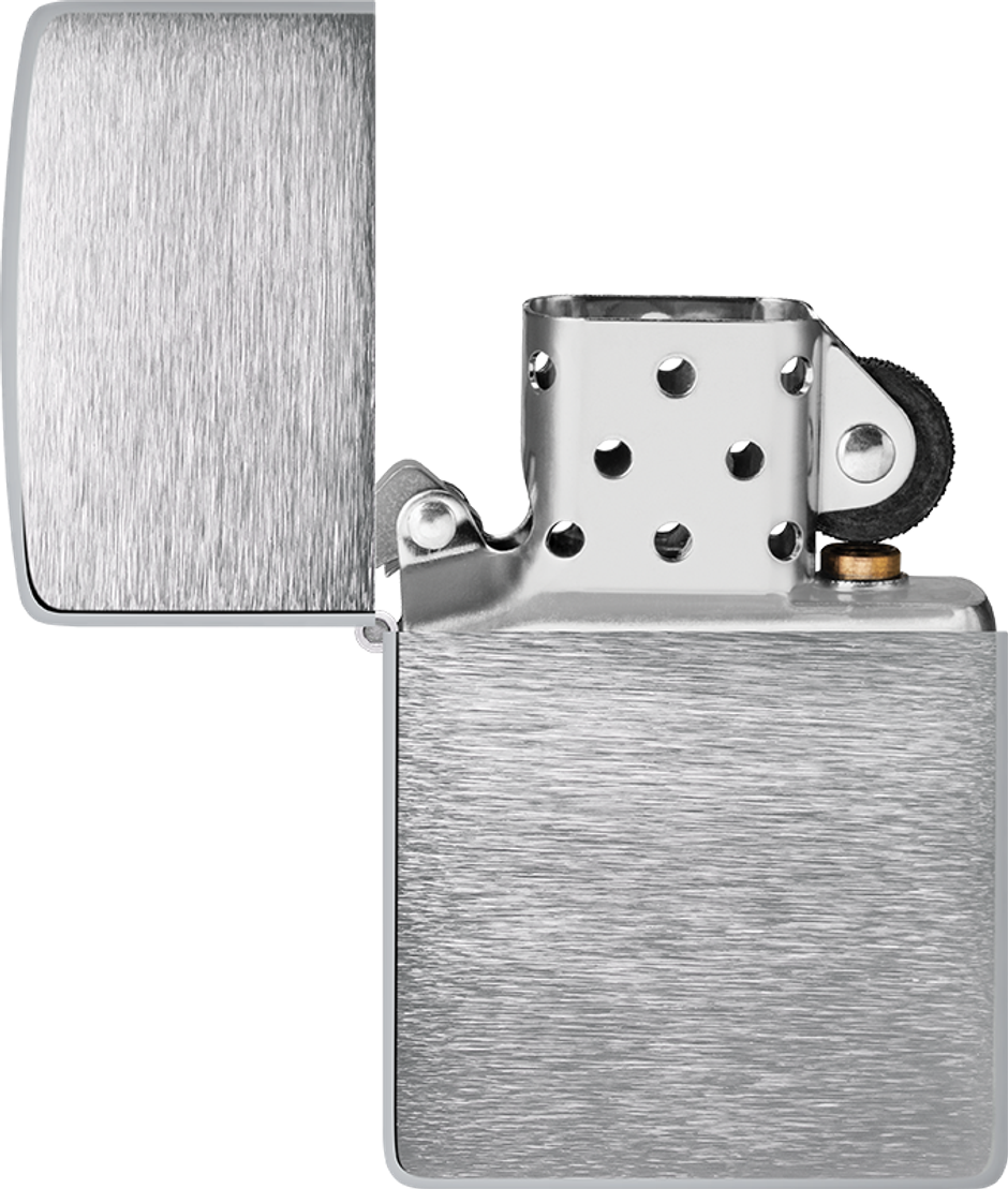 Zippo Armor Brushed Chrome Windproof Pocket Lighter