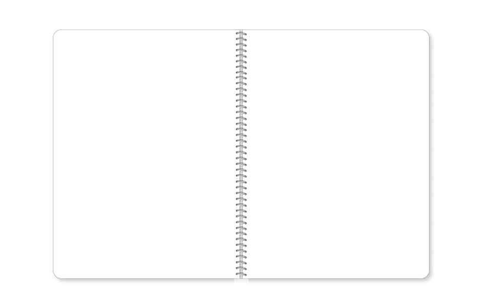 Apsara Spiral 1 Subject Unruled Notebook 60gsm | 26.7 x 20.3 cm, 160Pages, Covers May Differ