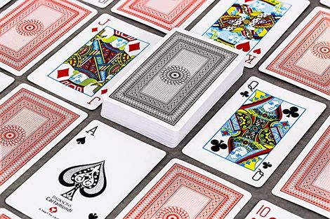 Parksons Playing Cards Plastic Coated Meredian 555 Gold Premium