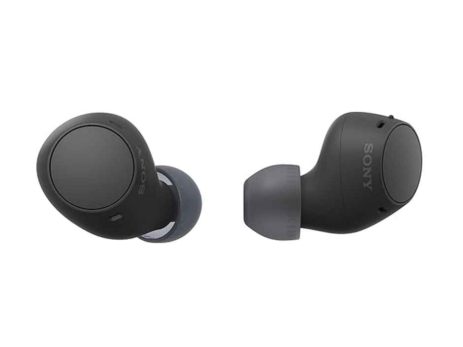 Sony WF-C510 Wireless Bluetooth Earbuds with Mic, TWS, in Ear, Ambient Sound Mode, Small and Comfortable, IPX4, Quick Charge, Multipoint Connectivity, Customized EQ, Up to 22 Hours Battery- Black