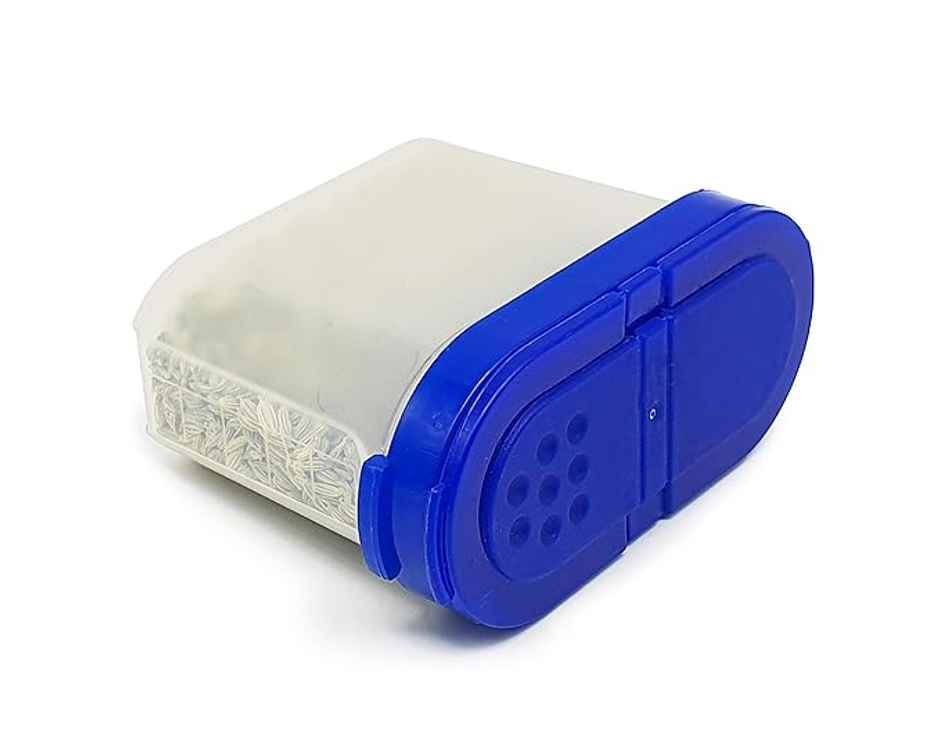 Mahaware Modular Wonder Spice Sprinkler | Fridge safe Container | 150ml (Set of 12) (Blue)
