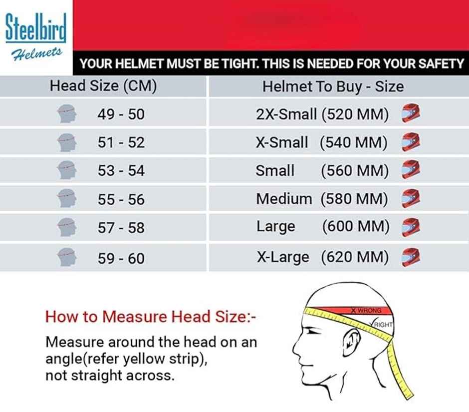 Steelbird SBH-13 Iss Racer Glossy White With Blue 600 mm - L