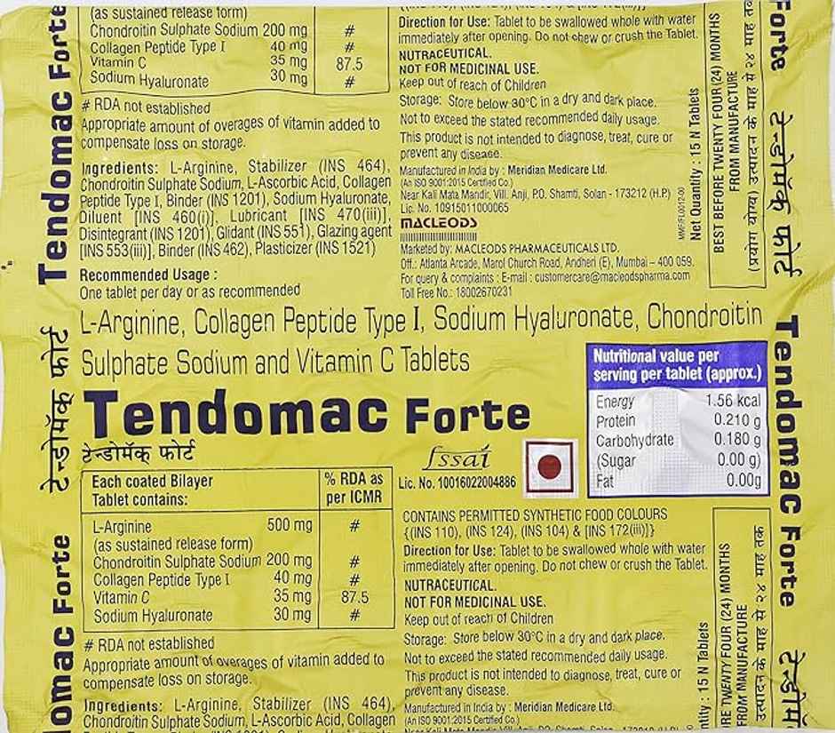 Tendomac Forte Tablet