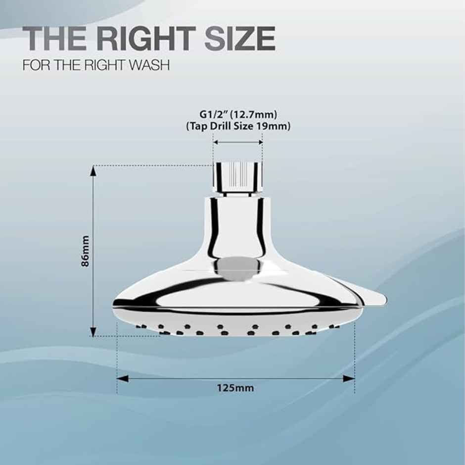 Kohler Daisyfield 5-spray Wall-mount Shower Head | Multifunction Overhead Shower | Chrome Finish