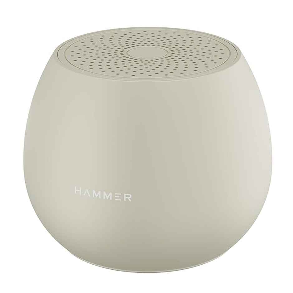 Hammer 5W Drop Bluetooth Indoor Speaker With Twin Pairing| 100hrs Standby Time| 1200 Mah Beige