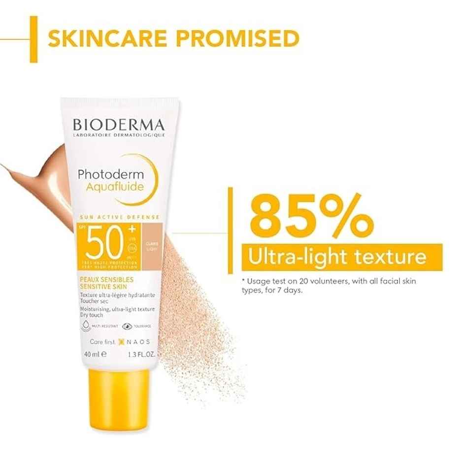 Bioderma Photoderm Aquafluide Sunscreen SPF 50+ Claire - UVA Protection