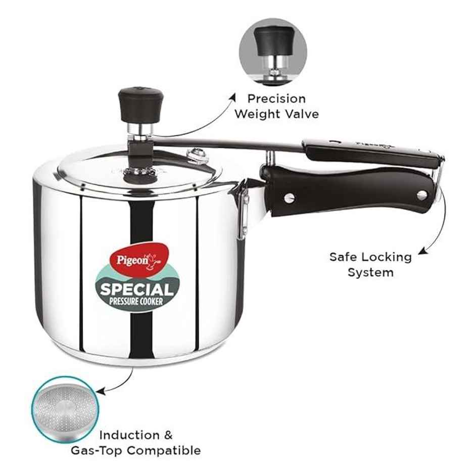 Pigeon Special 5L Stainless Steel Induction Base Inner Lid Pressure Cooker