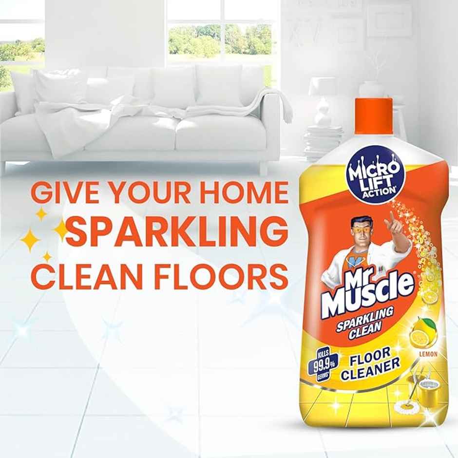 Mr. Muscle Lemon Citrus Sparkling Floor Cleaner Liquid