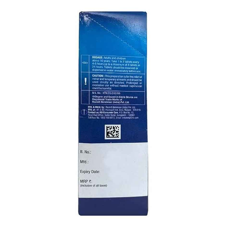 Disprin Regular 325mg Effervescent Tablet