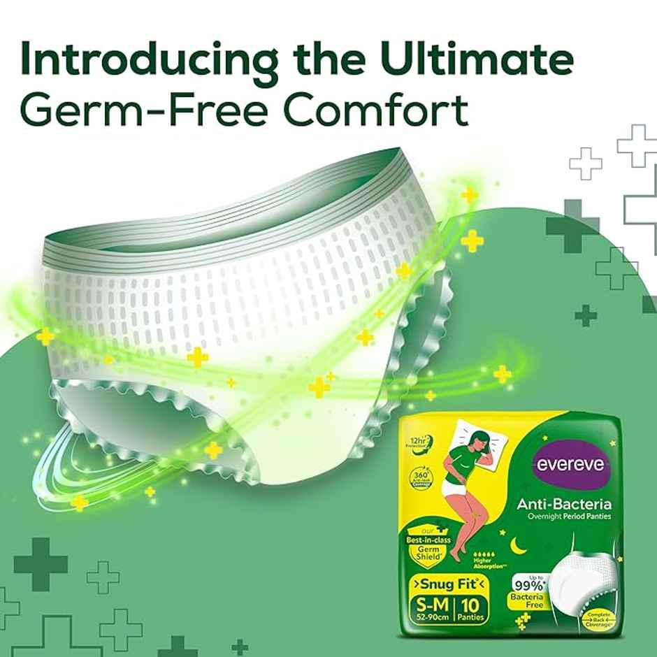 Evereve Anti Bacteria Period Panty for Girls & Women | S - M