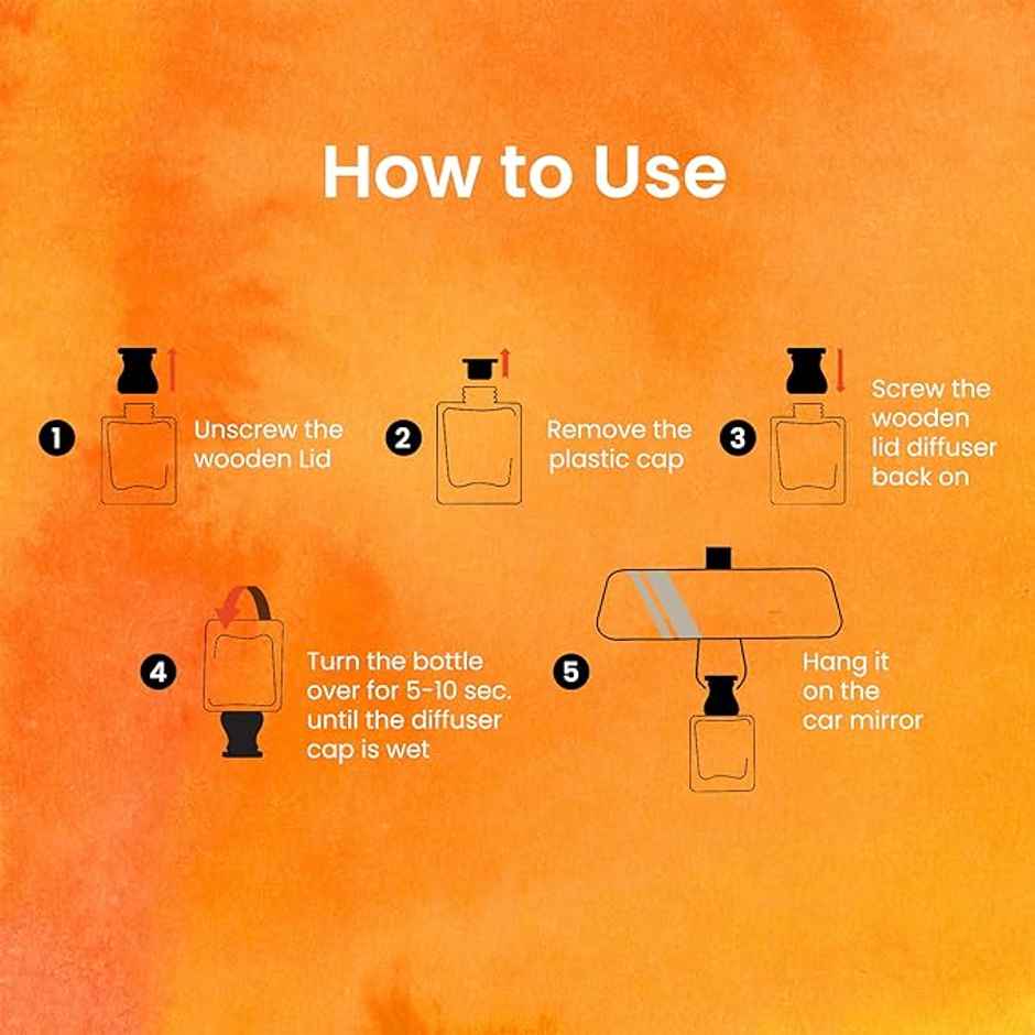 Autofy AIRHAVEN Car Perfume Hanging Car Fragrance Car Air Freshener Long Lasting | Citrus