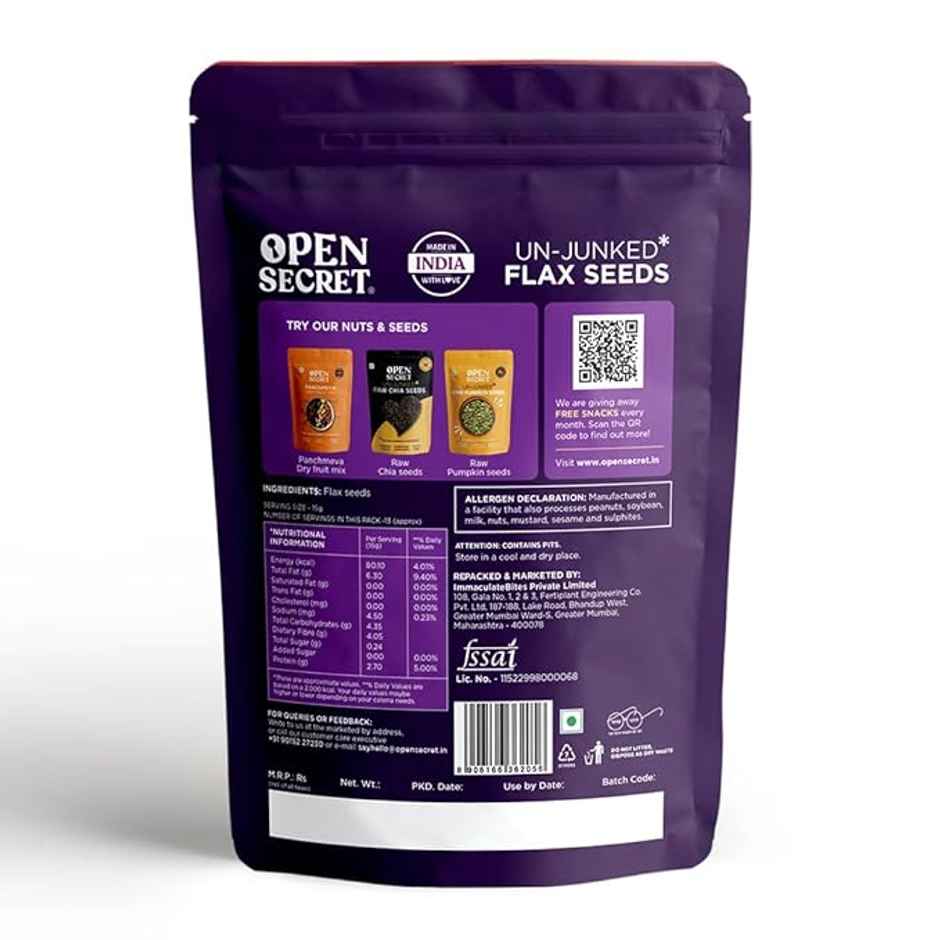 Open Secret Flax Seeds