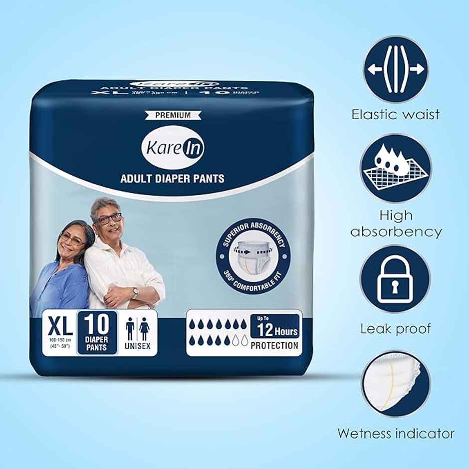 Kare In Premium Adult Diaper Pants | Extra Large - 100-150 cm