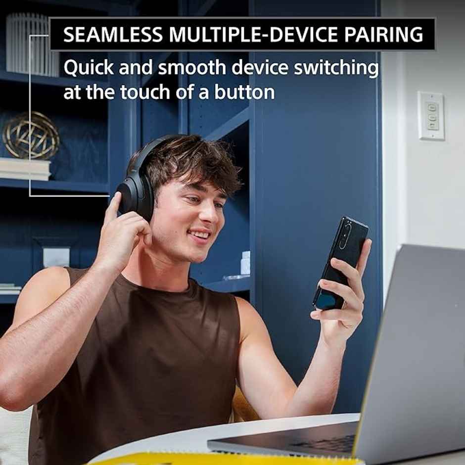 Sony WH-1000XM4 Wireless Noise Cancelling Over-Ear Headphones | Bluetooth | Black