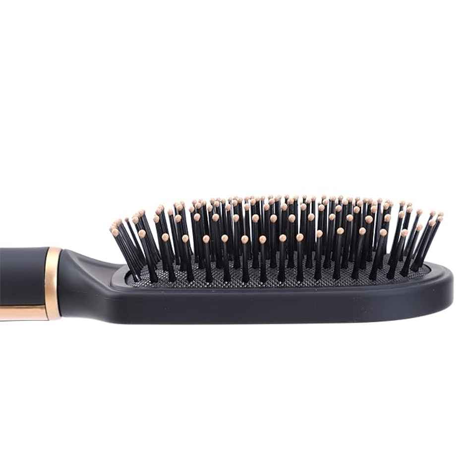 Midazzle Premium Cushioned Black And Gold Hair Brush |MIHB0001