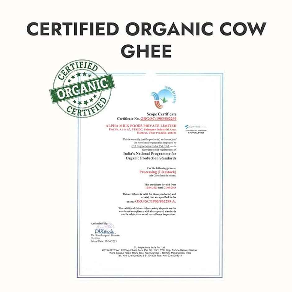 Kapiva Organic Cow Ghee