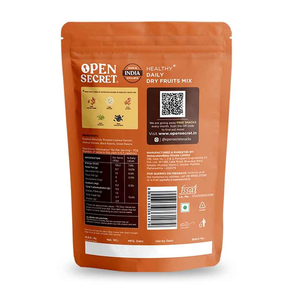Open Secret Healthy Daily Dry Fruit Mix | 5 Superfood in 1 Mix