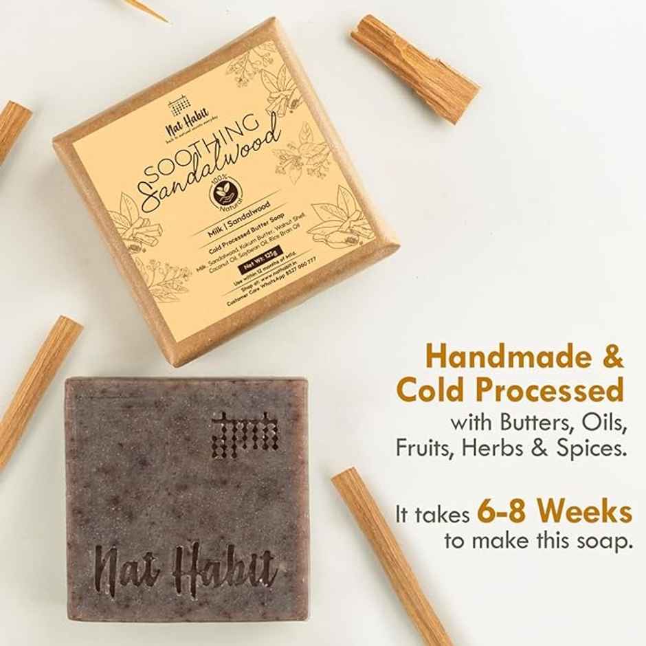 Nat Habit Natural Sandalwood Soap For Skin Brightening