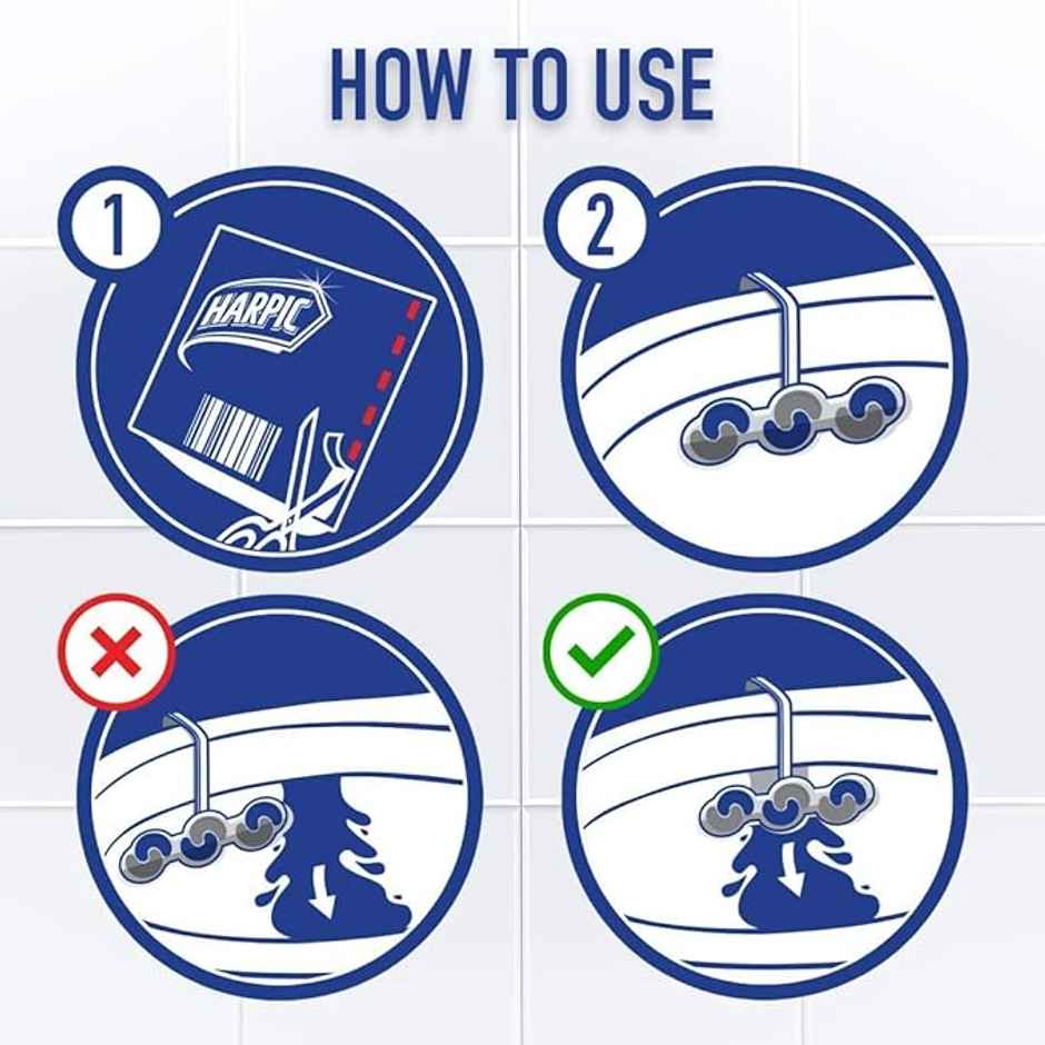 Harpic Fresh Mountain Pine Toilet Block (2pc) & Harpic Power Plus Original (1l) Combo