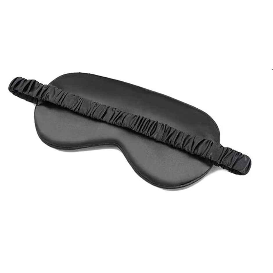 Bronson Professional Silk Sleep Mask Eye Mask Super Smooth For Blind Fold Travelling Mask | Black