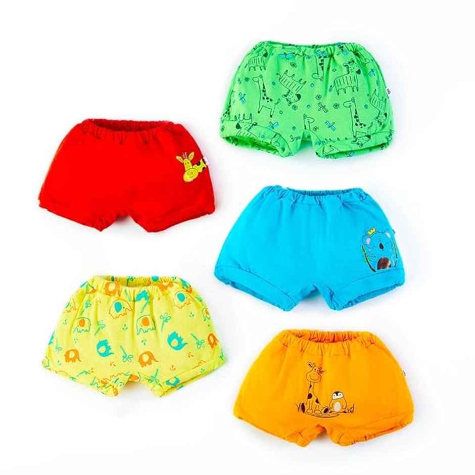 SuperBottoms Basic Unisex Bloomer 3-4Y | 100% Pure Cotton Super Soft Innerwear