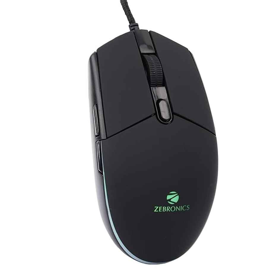 Zebronics War M Wired Gaming Mouse, 6 Buttons, Upto 4200 Dpi, Usb Interface, Breathing Led