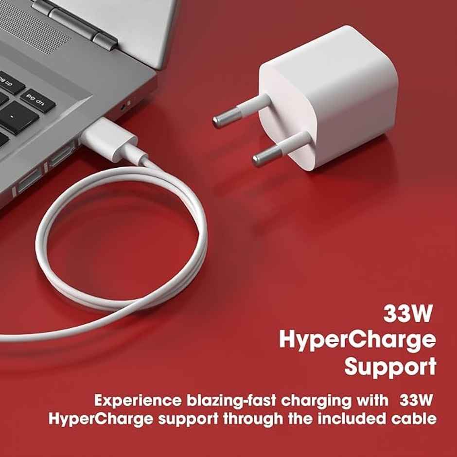 Sounce Mi Usb To Type C 33W Charging Cable, Compatible With All Xiaomi Smartphones and Devices, White (1 Meter)