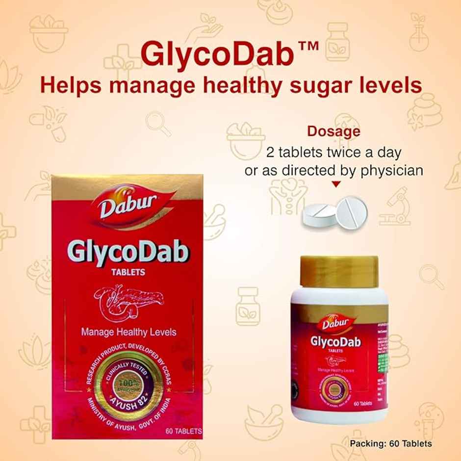 Dabur Glycodab Ayurvedic Tablet