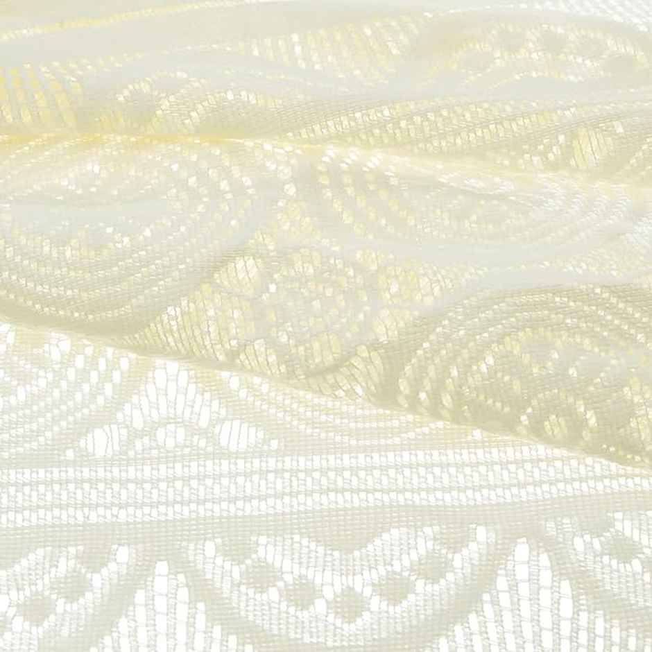 Kuber Industries Cotton Geometric 5 Seater Sofa Cover Set|6 Pieces Arms Cover|Pack of 16 (Cream)