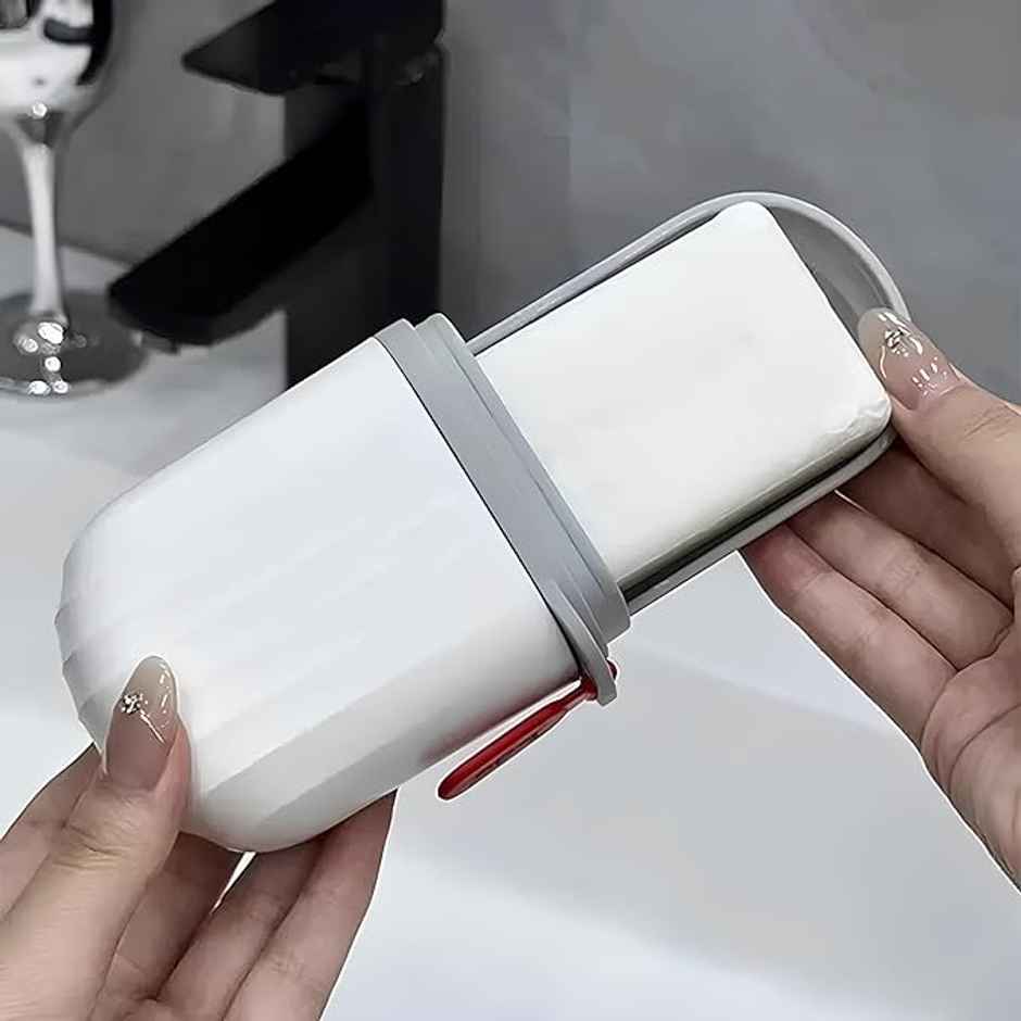 Bronson Professional White Soap Case Ideal For Travel Accessories