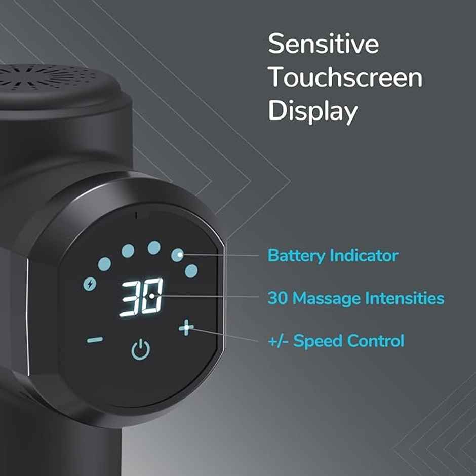 Caresmith Charge X Massage Gun: High-Performance Touchscreen Massager for Comprehensive Pain Relief