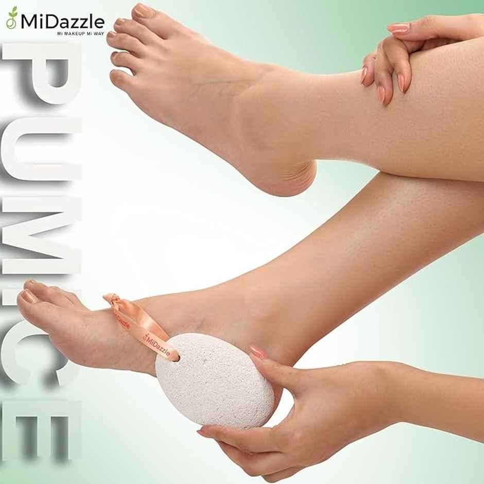 Midazzle Oval Pumice Stone - White, Large |MIPS5105