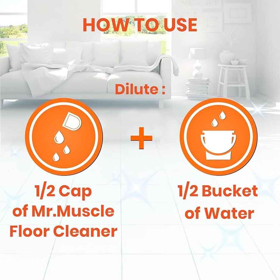 Mr. Muscle Lavender Sparkling Floor Cleaner Liquid