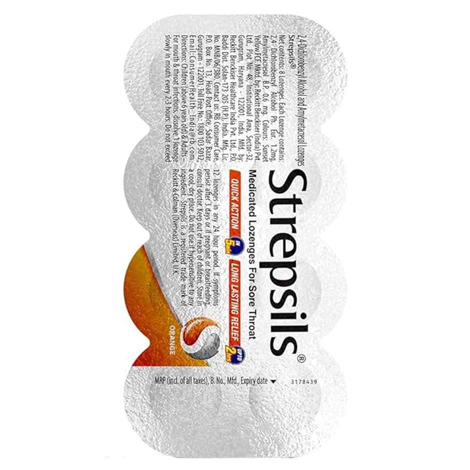Strepsils Orange Flavour Lozenges Combo
