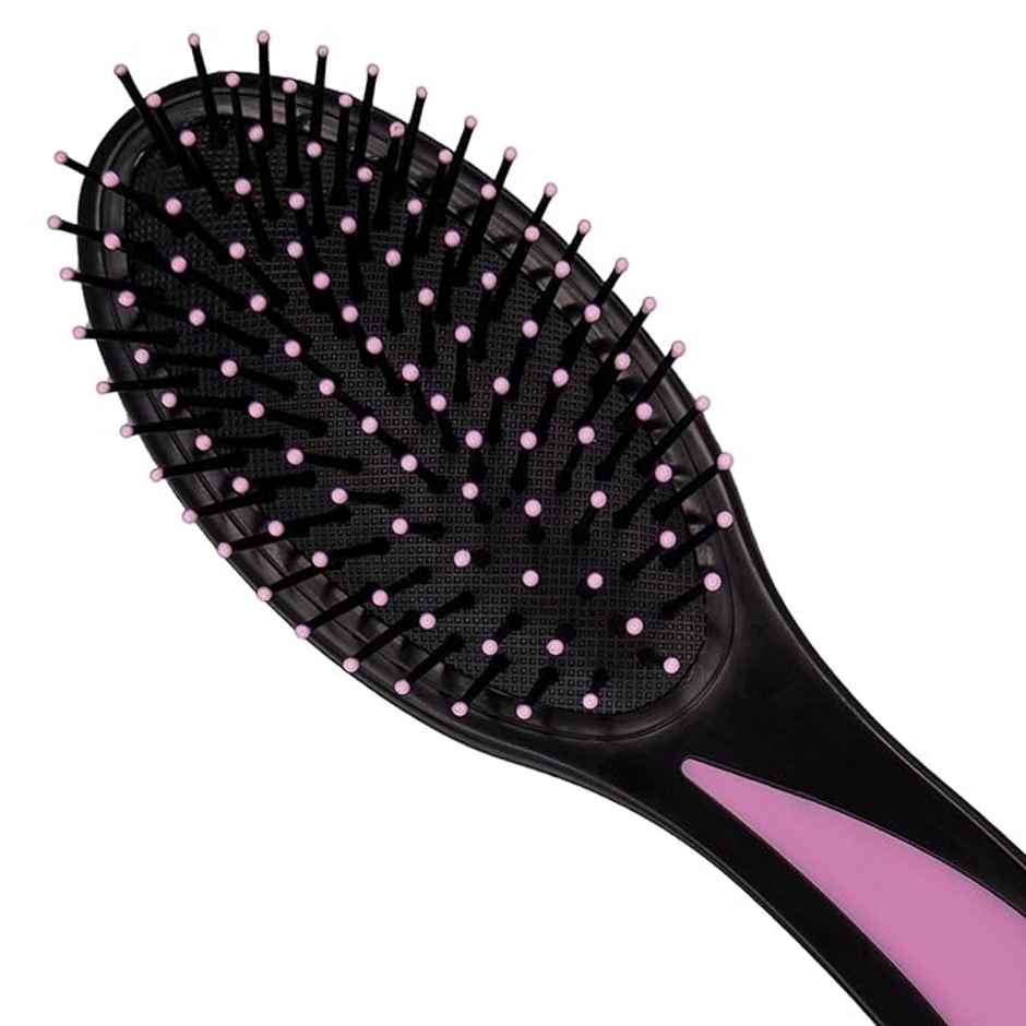 Midazzle Premium Compact Black And Pink Hair Brush |MIHB0021