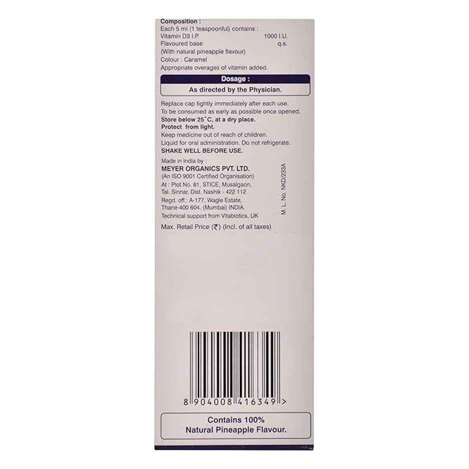 Ultra-D3 Delicious Pineapple Flavour Syrup