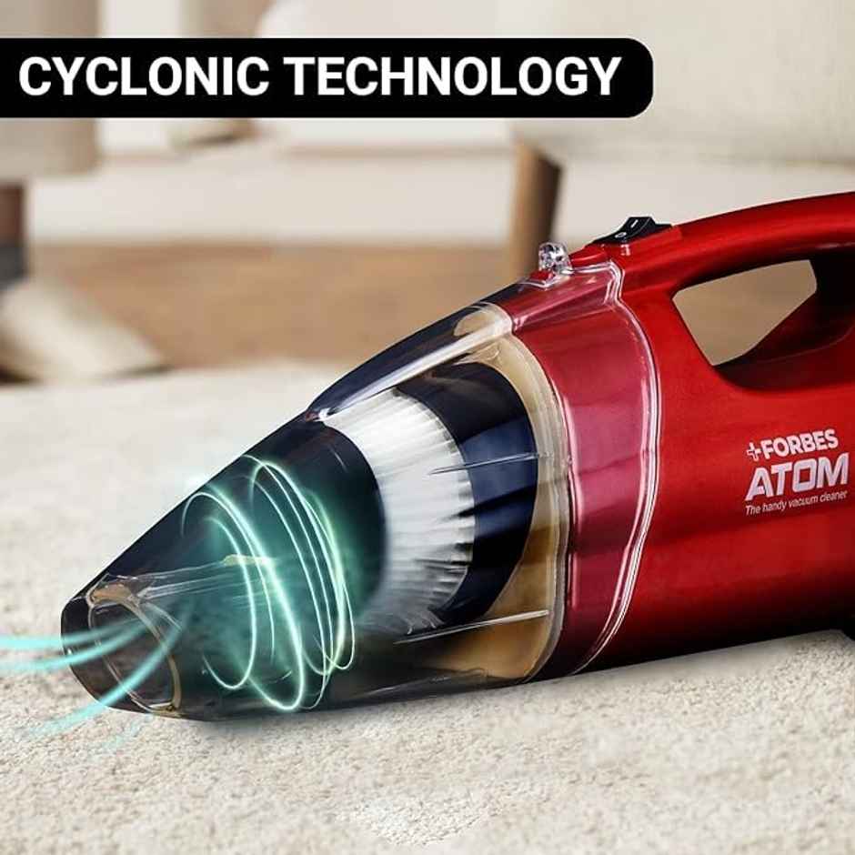 Eureka Forbes Atom 600 Watts Corded Handheld Vacuum Cleaner(Red)