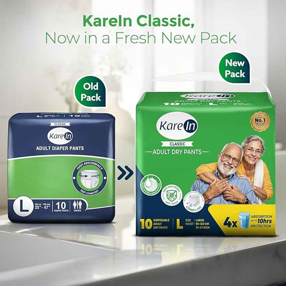 KareIn Classic Adult Diaper (Pants, L , 90-120 cm)