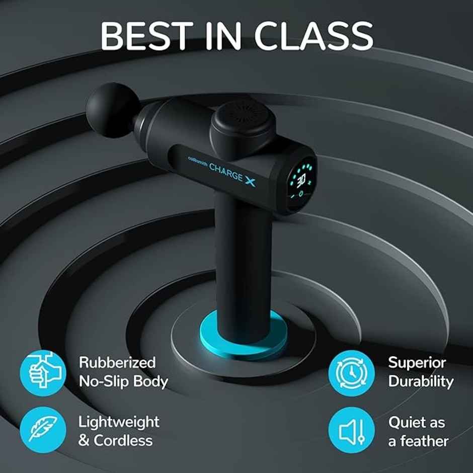 Caresmith Charge X Massage Gun: High-Performance Touchscreen Massager for Comprehensive Pain Relief