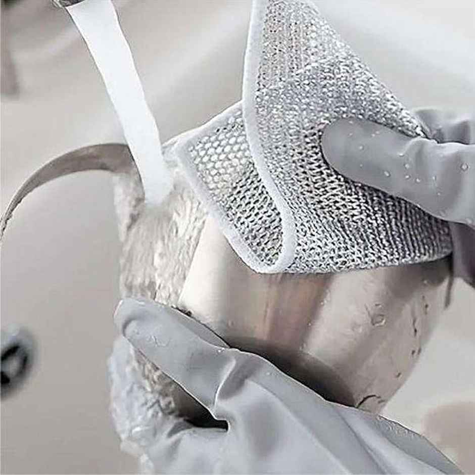 Capsicum Multipurpose Steel Wire Dishwashing Rags; Pack Of 6