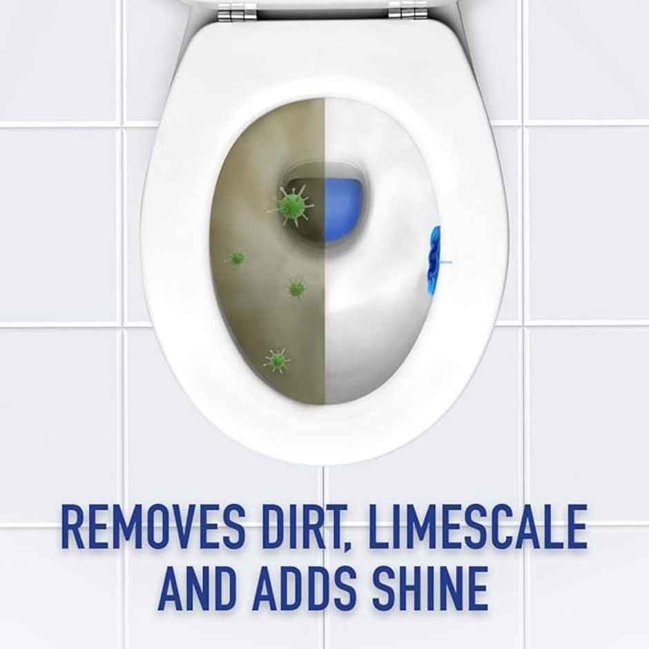 Harpic Fresh Mountain Pine Toilet Block (2pc) & Harpic Power Plus Original (1l) Combo