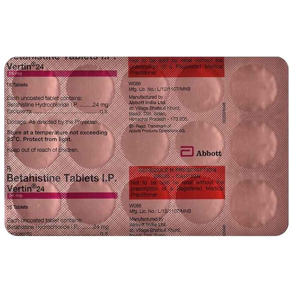 Vertin 24 Tablet