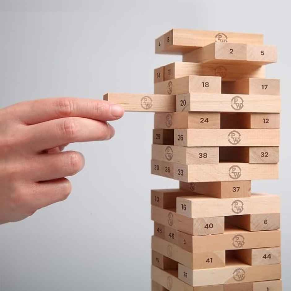 PW Curious Jr. Tumbling Tower | Strategic Block Stacking Game for Kids 6+ Years | Multicolor