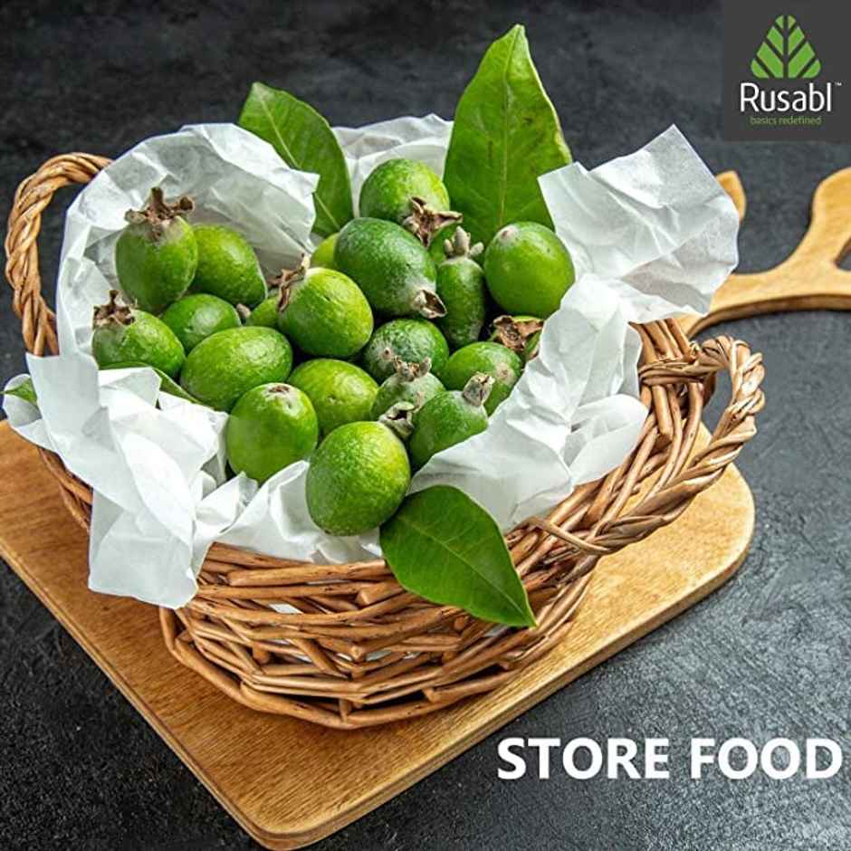 Rusabl Organic Kitchen Towel Roll - 50 Pulls (Reusable, Bamboo Cloth, Biodegradable, For Cleaning)