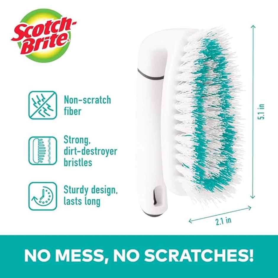 Scotch-Brite Bathroom Scrubber Brush- Non scratch | Bathroom Brush